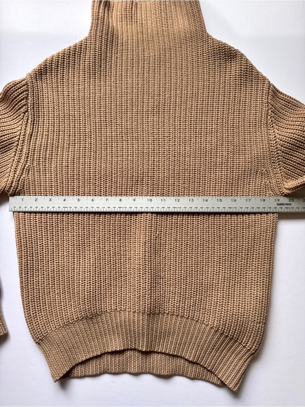 Aritzia Wilfred Montpellier Turtleneck Ribbed Sweater Tan Camel Knit Sz XS - Picture 7 of 12